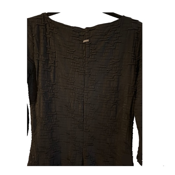 A/X Armani MiNi Dress Size Small Women Textured 3/4 Sleeve Black Cocktail - Picture 11 of 16